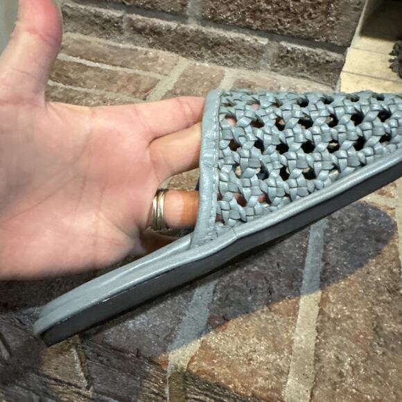 Free People Women's Freya Stormy Sea Slip On Flats Mule Shoes Size 7.5 - Picture 11 of 16